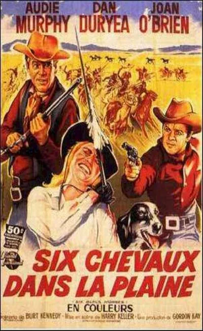 Six chevaux dans la  plaine