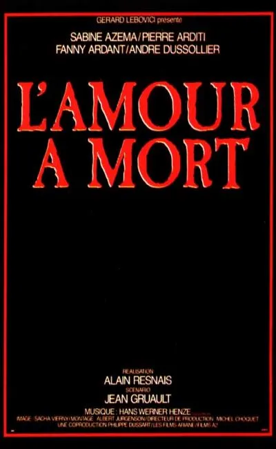 L'amour à mort (1984)